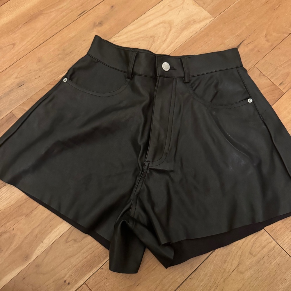 Brand new leather shorts